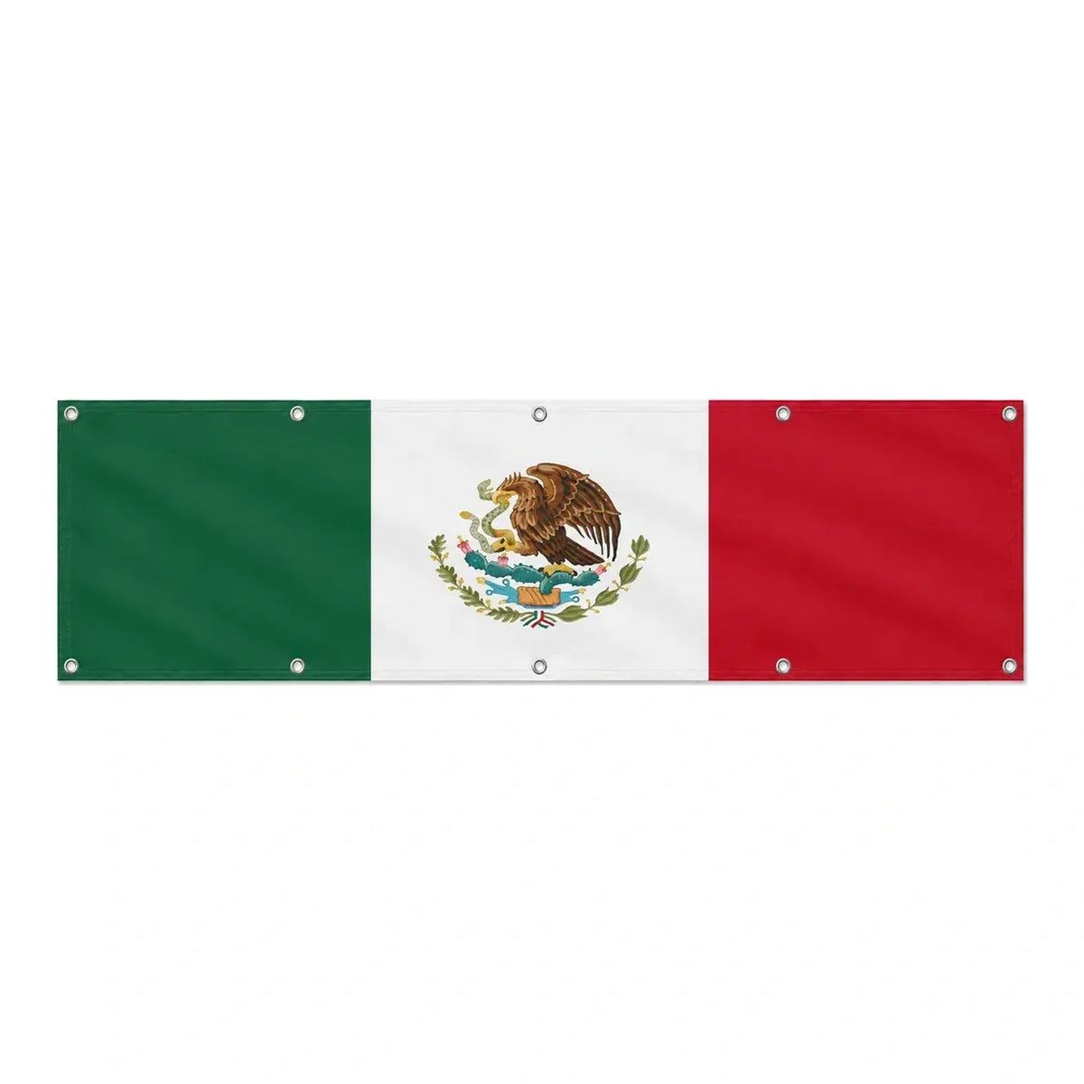Drapeau du Mexique grand format XL en polyester avec dix œillets