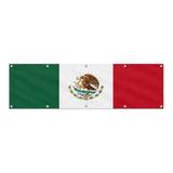 Drapeau du Mexique grand format XL en polyester avec dix œillets