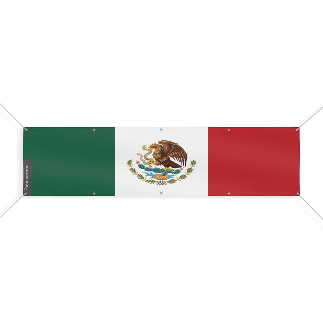 Drapeau du Mexique 10 Oeillets en plusieurs tailles - Pixelforma 