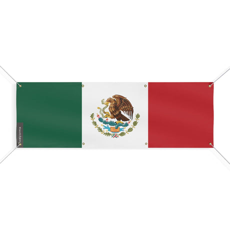 Drapeau du Mexique 8 Oeillets en plusieurs tailles - Pixelforma