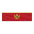 Drapeau du Monténégro grand format XL en polyester avec dix œillets
