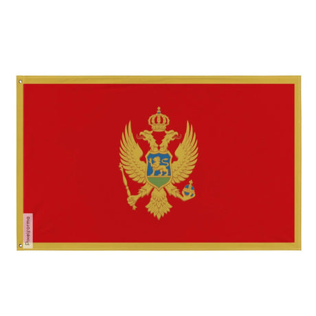 Drapeau du monténégro polyester résistant plusieurs modèles