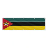 Drapeau du Mozambique grand format XL en polyester avec dix œillets