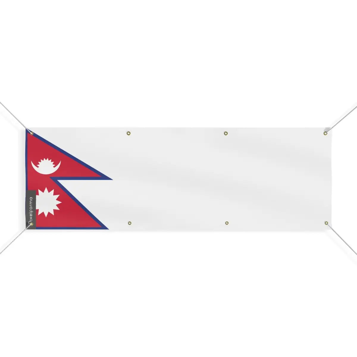 Drapeau du népal 8 oeillets en plusieurs tailles (l) - pixelforma