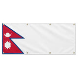 Drapeau népal polyester résistant extérieur œillets robustes