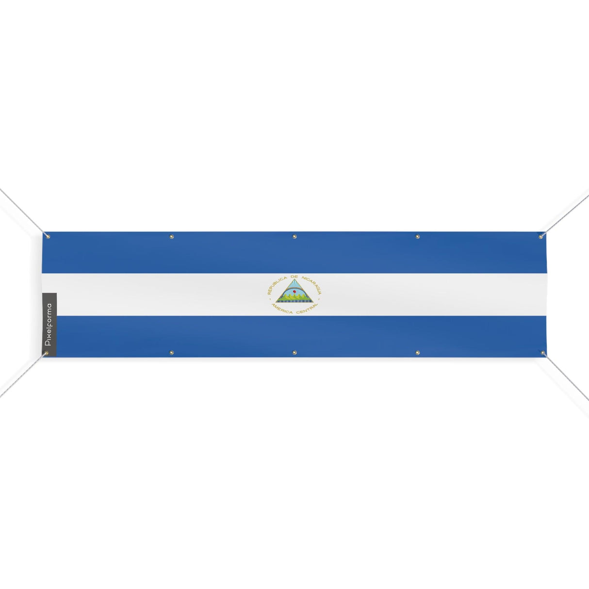 Nicaragua Flag 10 Eyelets in Multiple Sizes