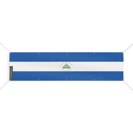 Drapeau du Nicaragua 10 Oeillets en Plusieurs Tailles (XL) - Pixelforma 