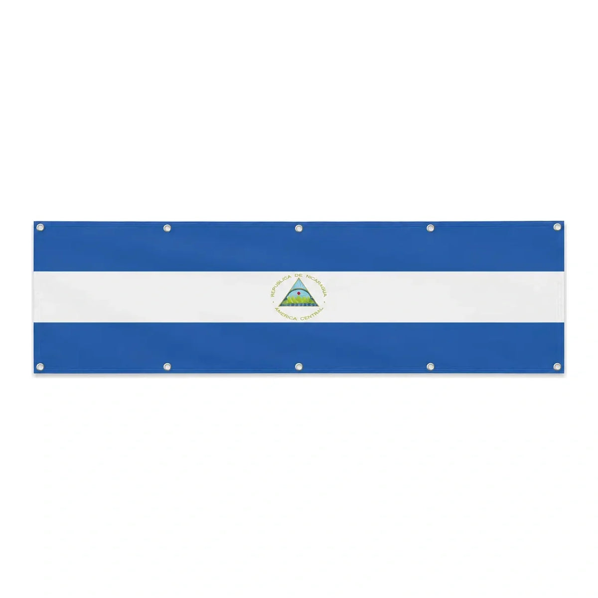 Drapeau du Nicaragua grand format XL en polyester avec dix œillets