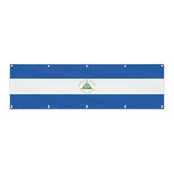 Drapeau du Nicaragua grand format XL en polyester avec dix œillets