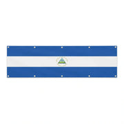 Drapeau du Nicaragua grand format XL en polyester avec dix œillets