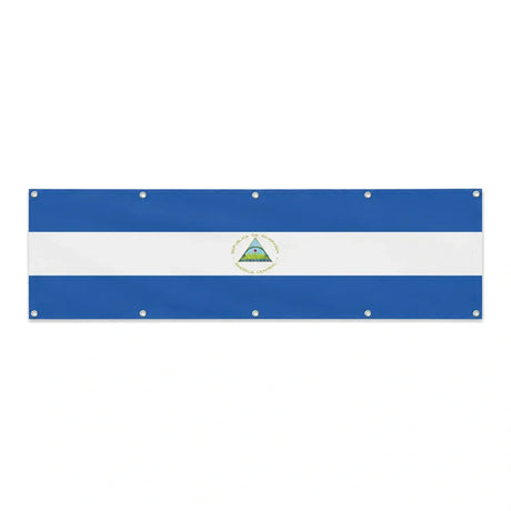 Drapeau du Nicaragua grand format XL en polyester avec dix œillets