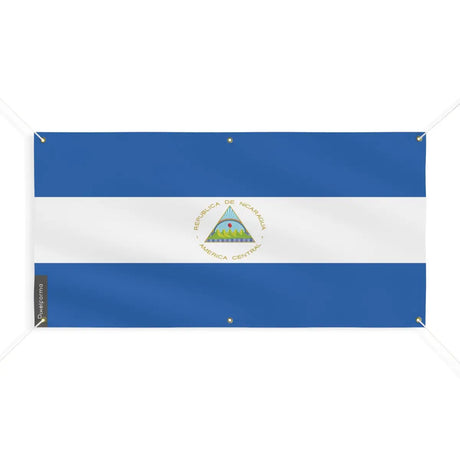 Drapeau du nicaragua 6 oeillets en plusieurs tailles (m) - pixelforma