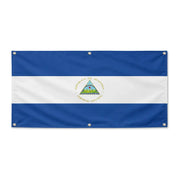 Drapeau nicaragua polyester résistant avec œillets robustes