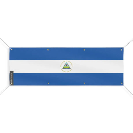 Drapeau du Nicaragua 8 Oeillets en Plusieurs Tailles (L) - Pixelforma 