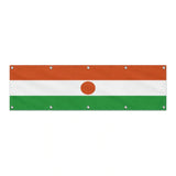 Drapeau du Niger grand format XL en polyester avec dix œillets