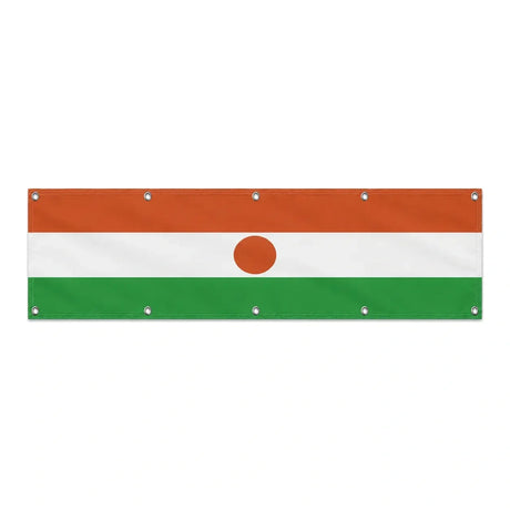 Drapeau du Niger grand format XL en polyester avec dix œillets