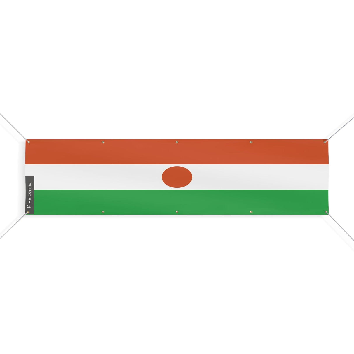 Drapeau du Niger 10 Oeillets en plusieurs tailles - Pixelforma