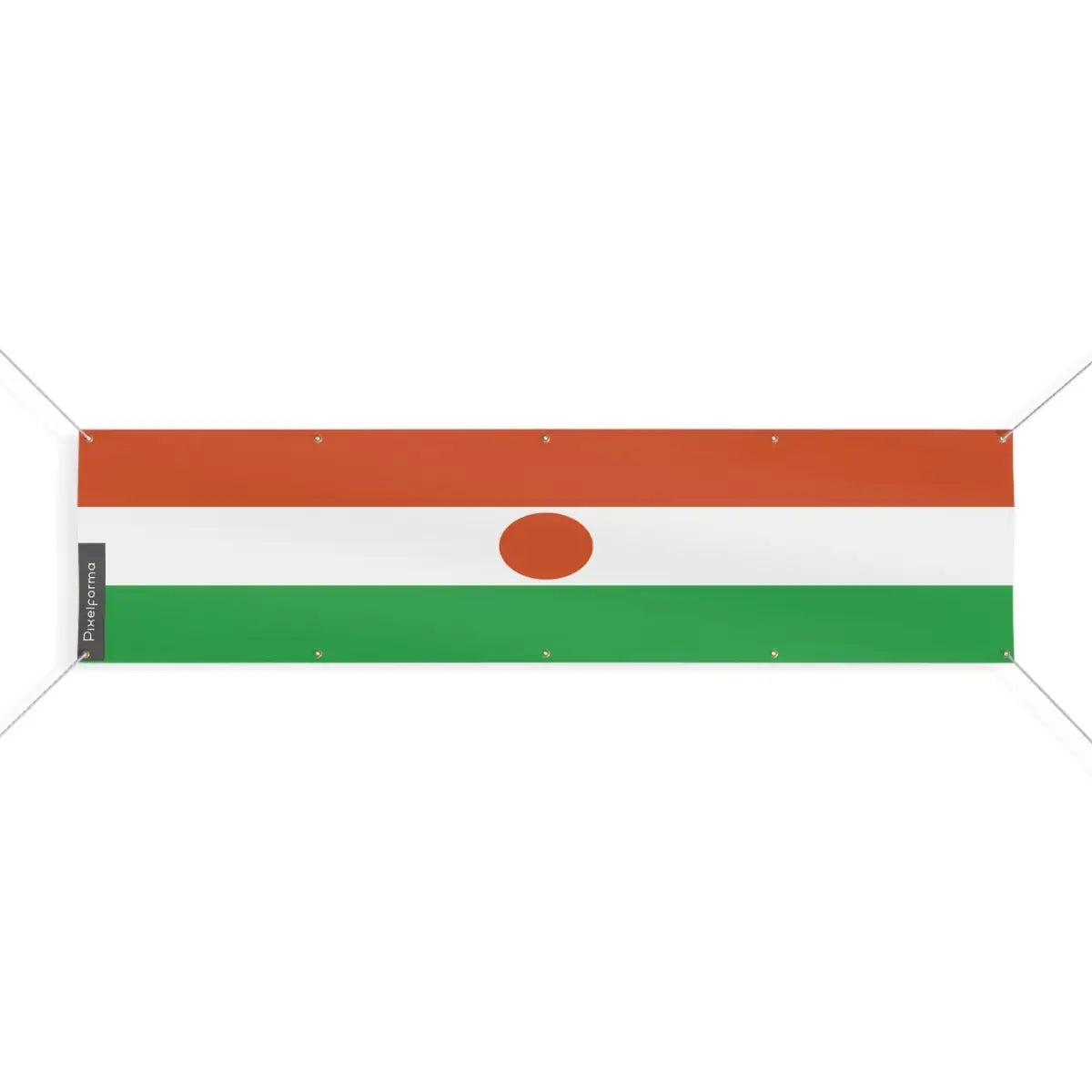 Drapeau du Niger 10 Oeillets en Plusieurs Tailles (XL) - Pixelforma 