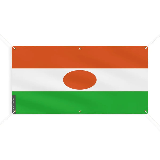 Drapeau du Niger 6 Oeillets en Plusieurs Tailles (M) - Pixelforma 