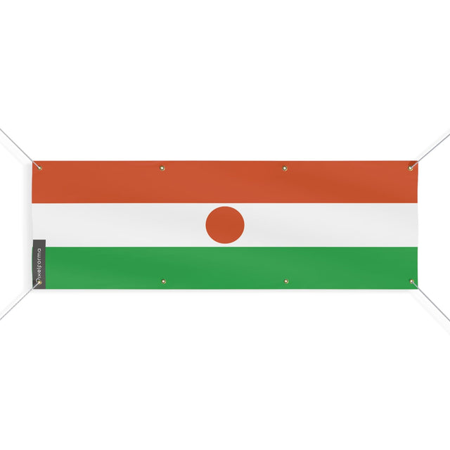 Drapeau du Niger 8 Oeillets en plusieurs tailles - Pixelforma 