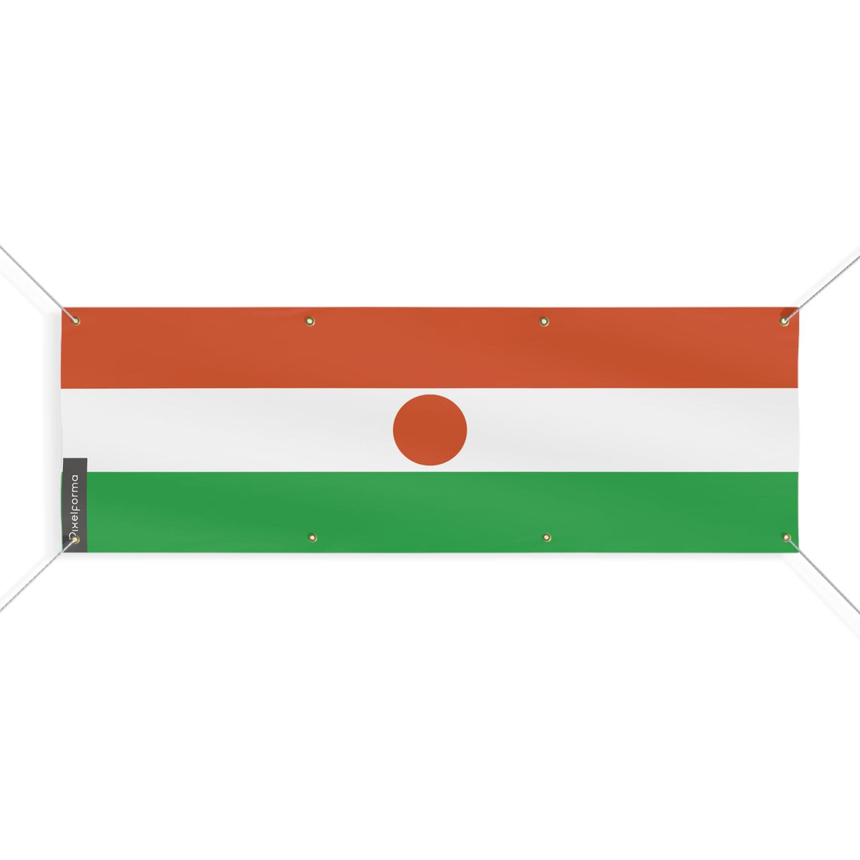 Drapeau du Niger 8 Oeillets en plusieurs tailles - Pixelforma