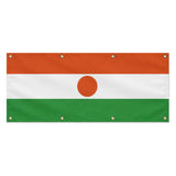 Drapeau niger polyester résistant pour usage extérieur