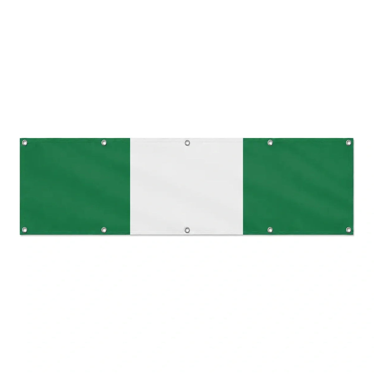 Drapeau du Nigeria grand format XL en polyester avec dix œillets