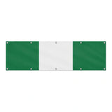 Drapeau du Nigeria grand format XL en polyester avec dix œillets