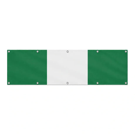 Drapeau du Nigeria grand format XL en polyester avec dix œillets