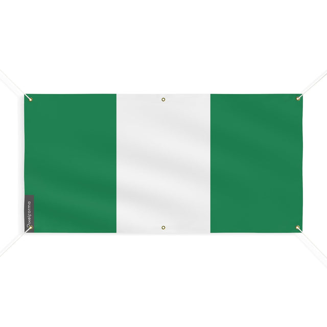 Drapeau du Nigeria 6 Oeillets en plusieurs tailles - Pixelforma 