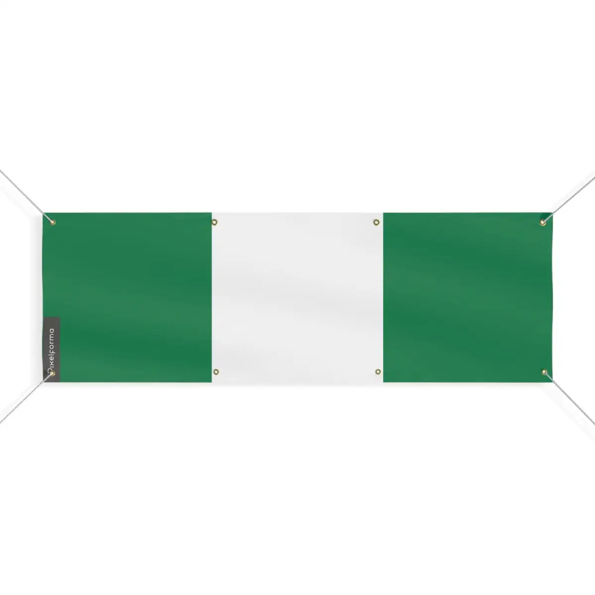 Drapeau du Nigeria 8 Oeillets en Plusieurs Tailles (L) - Pixelforma 