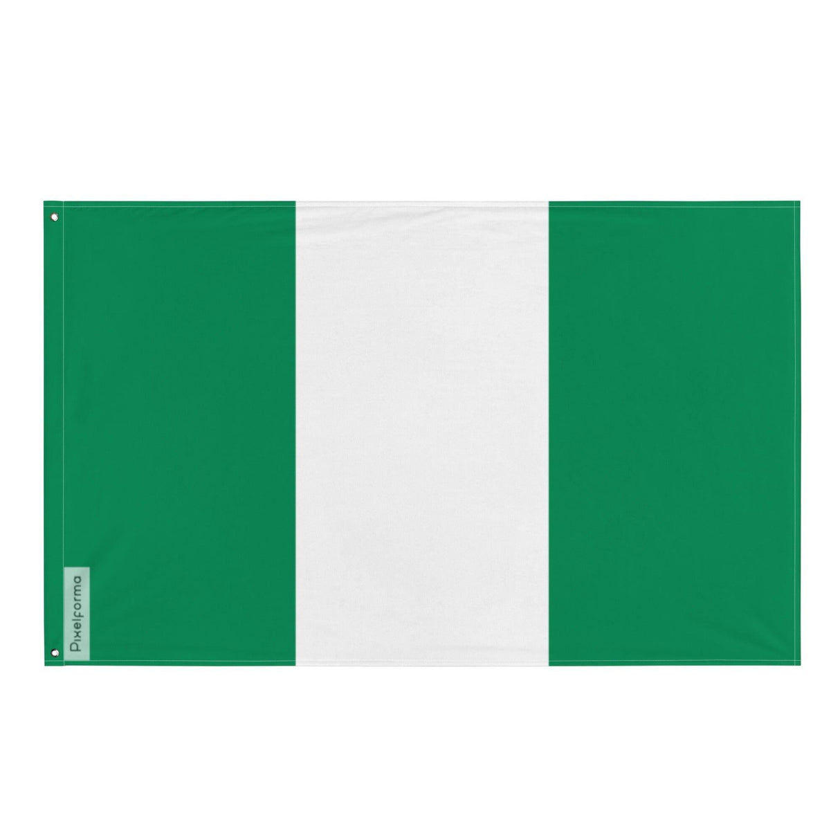 Drapeau du Nigeria en plusieurs tailles 100 % polyester Imprimer avec Double ourlet - Pixelforma