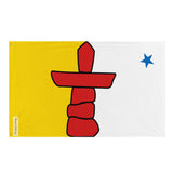 Drapeau du Nunavut en plusieurs tailles 100 % polyester Imprimer avec Double ourlet - Pixelforma