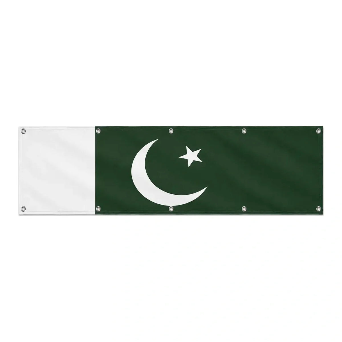 Drapeau du Pakistan grand format XL en polyester avec dix œillets