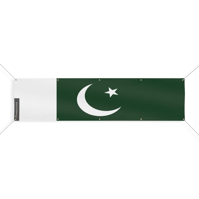Drapeau du Pakistan 10 Oeillets en plusieurs tailles - Pixelforma 