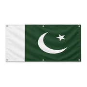 Drapeau pakistan polyester résistant avec œillets durables