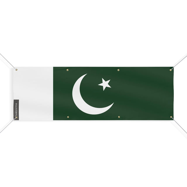 Drapeau du Pakistan 8 Oeillets en plusieurs tailles - Pixelforma 