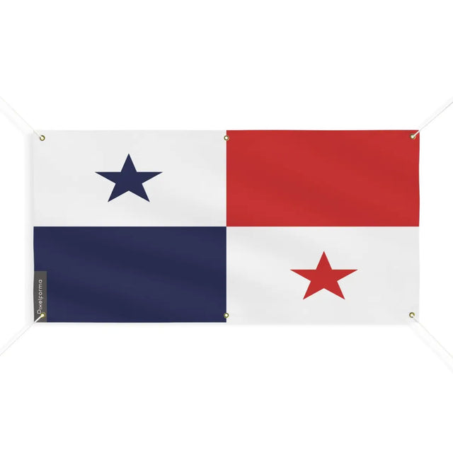 Drapeau du Panama 6 Oeillets en Plusieurs Tailles (M) - Pixelforma 