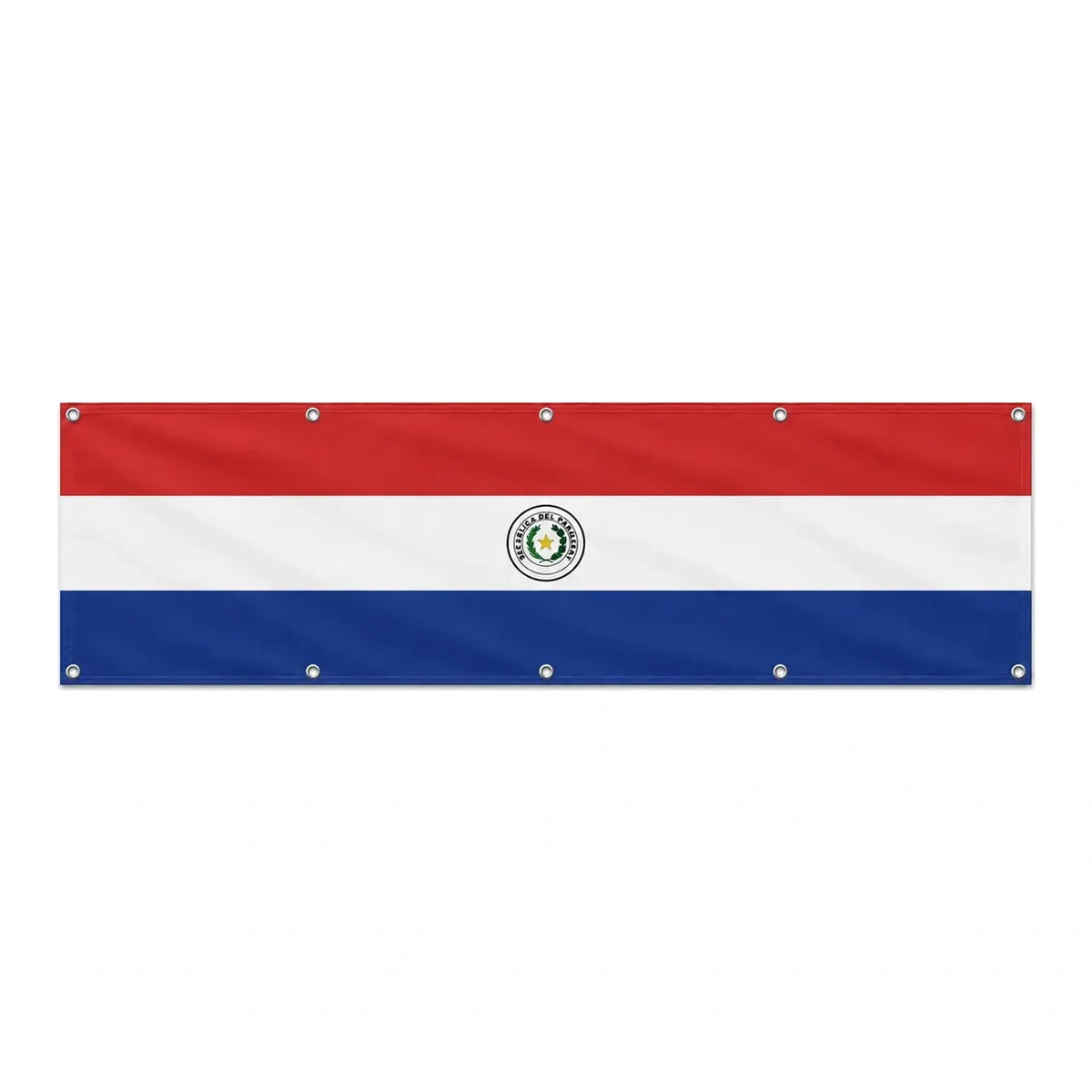 Drapeau du Paraguay grand format XL en polyester avec dix œillets