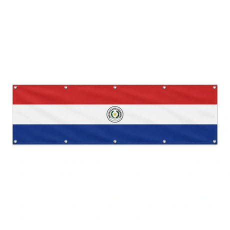 Drapeau du Paraguay grand format XL en polyester avec dix œillets