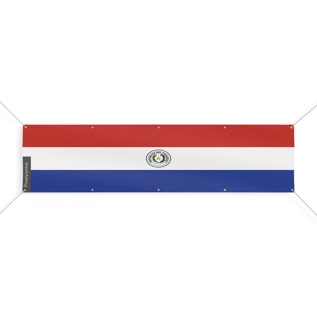 Drapeau du Paraguay 10 Oeillets en plusieurs tailles - Pixelforma 