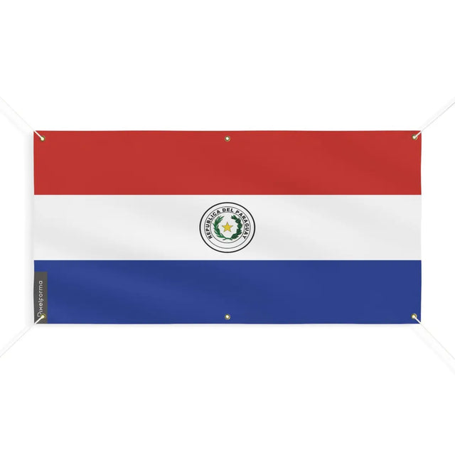 Drapeau du Paraguay 6 Oeillets en Plusieurs Tailles (M) - Pixelforma 