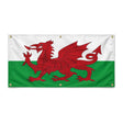 Drapeau pays de galles polyester résistant 6 œillets