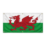 Drapeau pays de galles polyester résistant 6 œillets