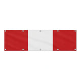Drapeau du Pérou grand format XL en polyester avec dix œillets