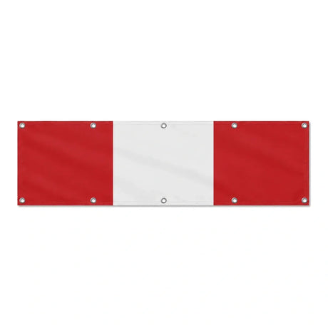 Drapeau du Pérou grand format XL en polyester avec dix œillets