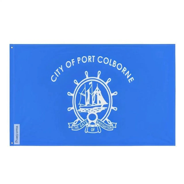 Drapeau du port colborne plusieurs tailles en polyester - pixelforma