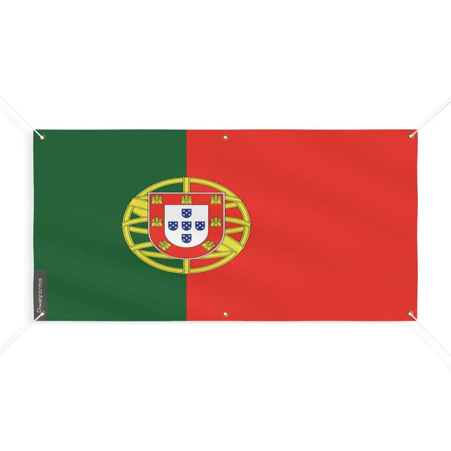 Drapeau du portugal 6 oeillets en plusieurs tailles (m) - pixelforma
