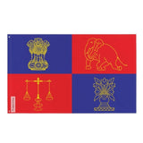 Drapeau du président de l'Inde en plusieurs tailles 100 % polyester Imprimer avec Double ourlet - Pixelforma 