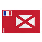 Drapeau du protectorat français de Wallis-et-Futuna (1887-1910) Plusieurs Tailles en Polyester - Pixelforma 